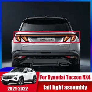 Carbon Paint Spoiler for Hyundai Tucson 2021 2022 2023 Gloss Black Rear  Windshield Wing Type TE Trunk ABS Accessories