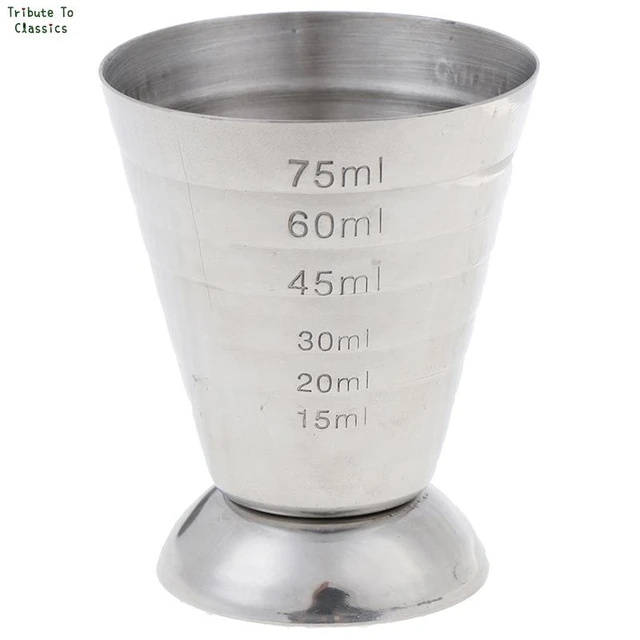 75ml Stainless Steel Cocktail Measuring Jigger Shot Cup Ounce Jigger Bar  Wine Tools Cocktail Liquor Measuring Cup Bartender Tool - AliExpress