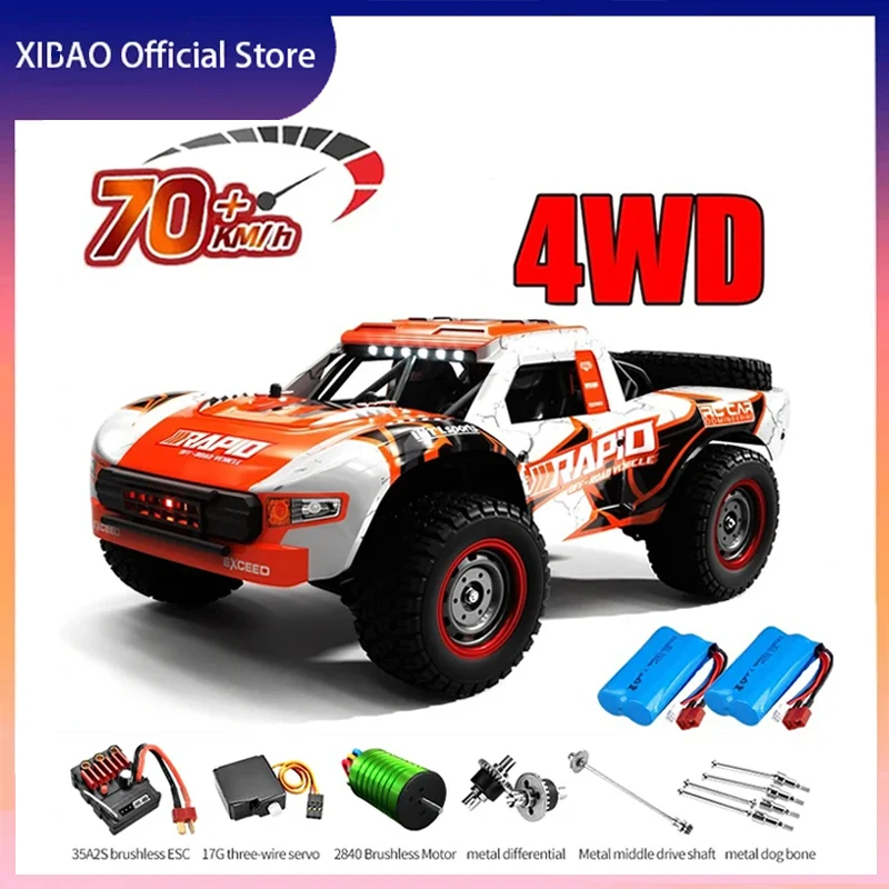 

Rc Car Off Road 4x4 50km/h or 70km/h High Speed Brushless Motor Monster Truck 1/16 Desert/Snow Racing Drift Cars Toys for Boys