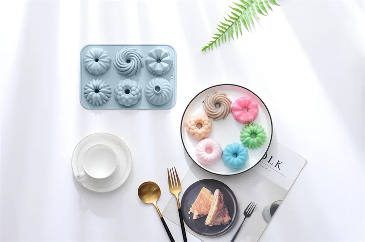 Colorful Silicone Donut Mold - 6 Cavity Round Cookie Molds For Baking And  Baking Tools - Kitchen Gadgets And Accessories For Home Kitchen - Temu