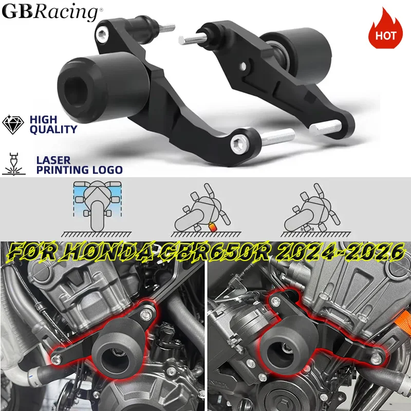 오토바이 낙상 방지 슬라이더 페어링 가드 크래시 패드 CBR650R CB650R 2024-2026 CBR650R CB650R 2019-2023 안티폴 적용
