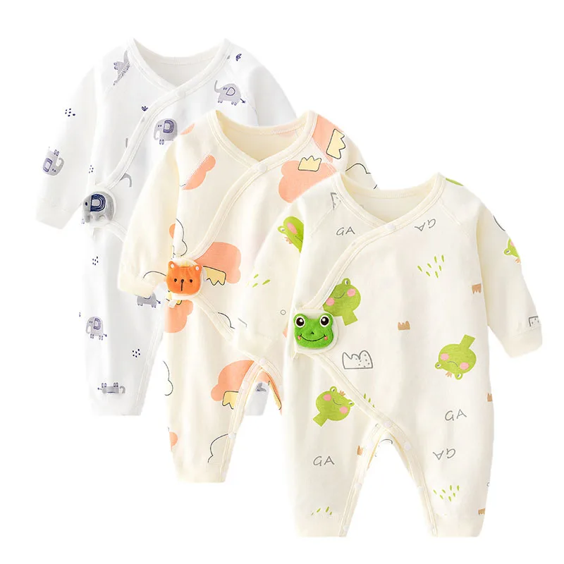 Infant Romper 0-6Month Newborn Baby Girls Boys Rompers Cotton Cartoon Infant Clothes Outfit Jumpsuit Spring Autumn Outdoor Clothing