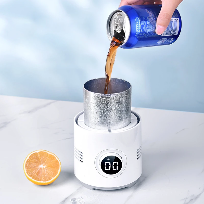 2 in 1 Fast Cooling Cup Heater Cup Electric Cooler Pop Cans Beverage Coffee Milk Warmer Drinks Holder Warmer Mug Cooler