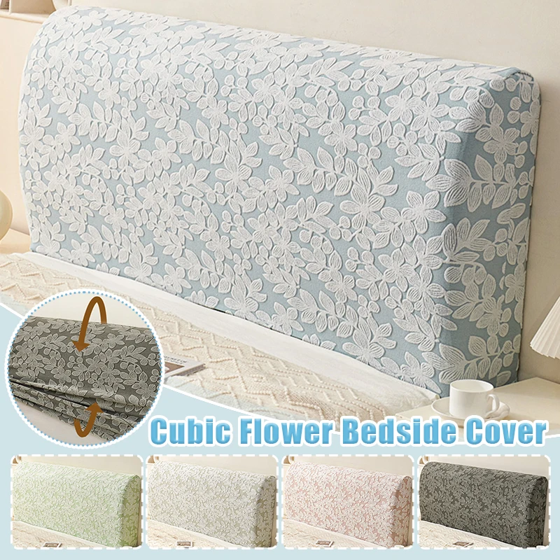 

Thicken Jacquard Bed Headboard Cover Soft Elastic Flower Jacquard Bed Head Cover All-inclusive Bed Headboard Dustproof Protector