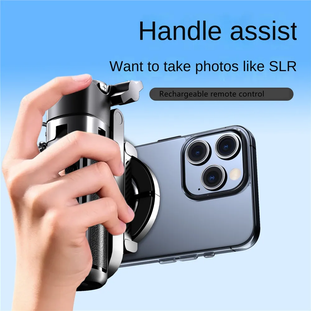 Treppiede per selfie 3 in 1 in alluminio leggero | Asta Telescopica Magnetica e Regolabile per Smartphone per Trasmissioni in Diretta - immagine 4