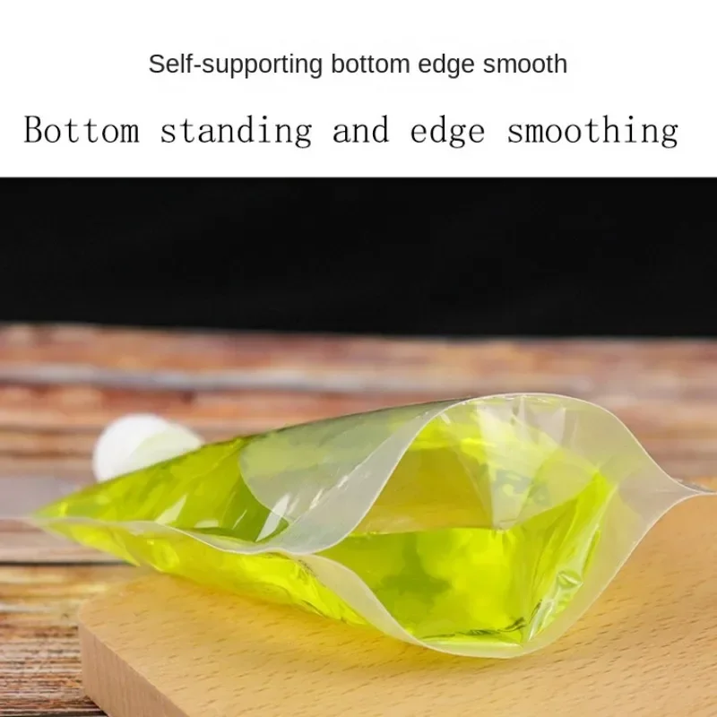 5pcs Reusable Food Storage Bags Sealed Refillable Smoothie Porridge Yogurt Milk Baby Food Pouch Random
