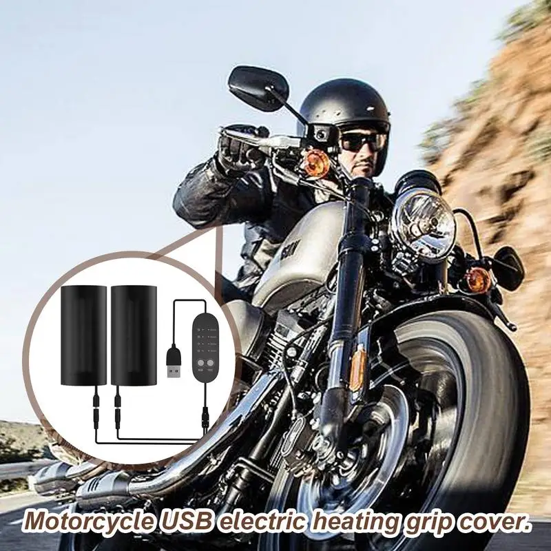 

Электрическая нагревательная ручка для мотоцикла, USB обогреватель руля велосипеда, мотоцикла, ручки с подогревом для горного велосипеда