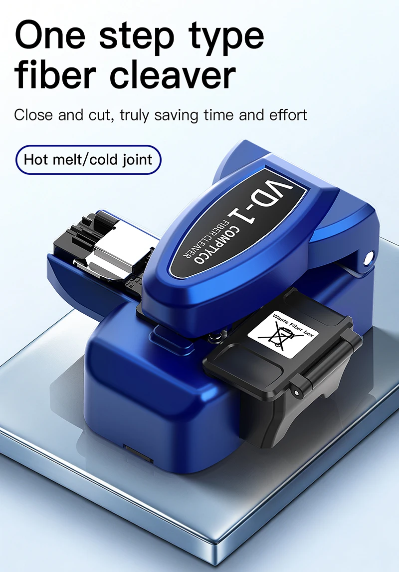 VD-1 One-step Fiber Cleaver Fully Automatic Fiber Optic Cutter FTTH Tool Optical