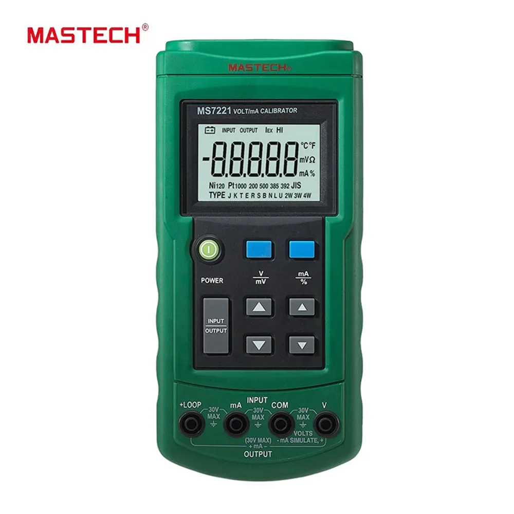 MesTech MS7221 High precision Volt/mA Source Voltage Current Calibrator Meter Output Step DC 0-10V 0-24mA Tester Mastech MS7221