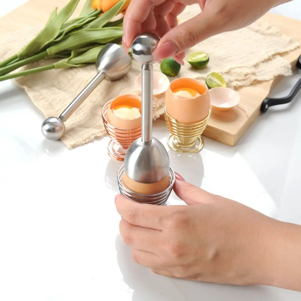 Stainless Steel Egg Shell Opener Practical Multifunction Egg Topper Cutter Creative Cracker Separator Boiled Eggs