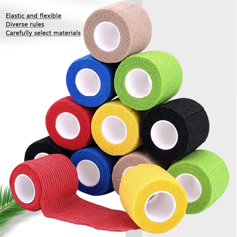 Sports Tape 1Pcs Self Adherent Wrap Self Adhesive Cohesive Bandage Strong Elastic for Wrist Stretch Athletic