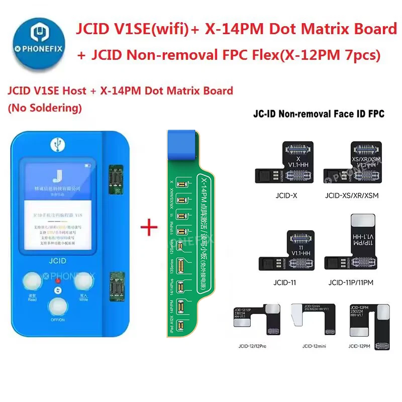 

JCID Original Face ID True Tone Battery Earpiece Speaker FPC Detection Board Programmer for iPhone XR XS MAX 11 12 13 14 Pro Max