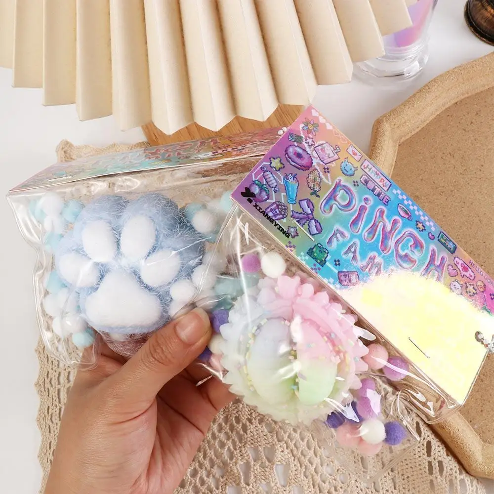 PU Cat Paw Slow Rebound Toy Mini Cat Paw Waffles Slow Rebound Toy Cartoon Soft Squeeze Waffles Toy Children Toys 5