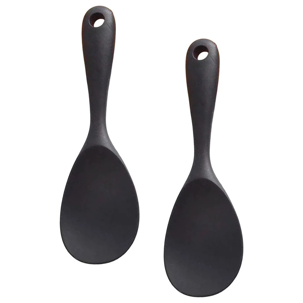 

Kichvoe Silicone Spoon Silicone Spoon 2pcs Silicone Rice Paddle Spoon Non Rice Paddle Spoon Rice Scoop with Hanging Hole Works