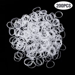 Transparent Elastic Hair Ties for Women and Girls - Secure Ponytail Holders and Styling Accessories (200Pcs)
