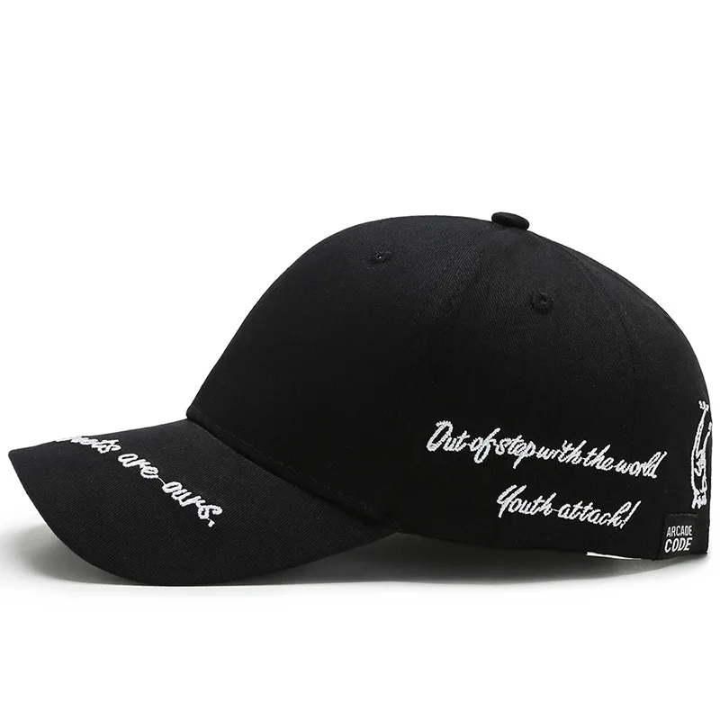 Brand Mens Cotton Baseball Cap Hip Hop Letter Embroidery Snapback Caps for Women Street Casual Hard Top Trucker Dad Hats 4