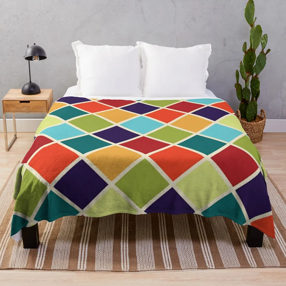 

HARLEQUIN Throw Blanket Sofa Quilt Giant Sofa Nap Soft Blankets