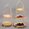 1/2/3 Layer Handwoven Fruit Basket Food Basket Decorative Standing Tray Bamboo Serving Tray Bamboo Storage Basket for Kitchen 6