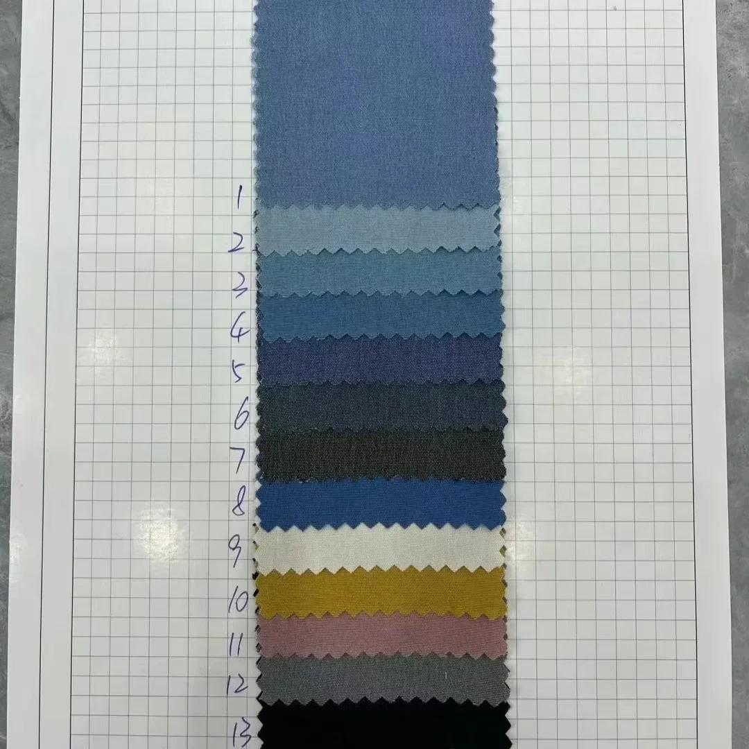 Wash-Free Denim Fabric Elastic Slim Fit Jeans Dresses Spring Summer Fashionable Clothing Material 218836
