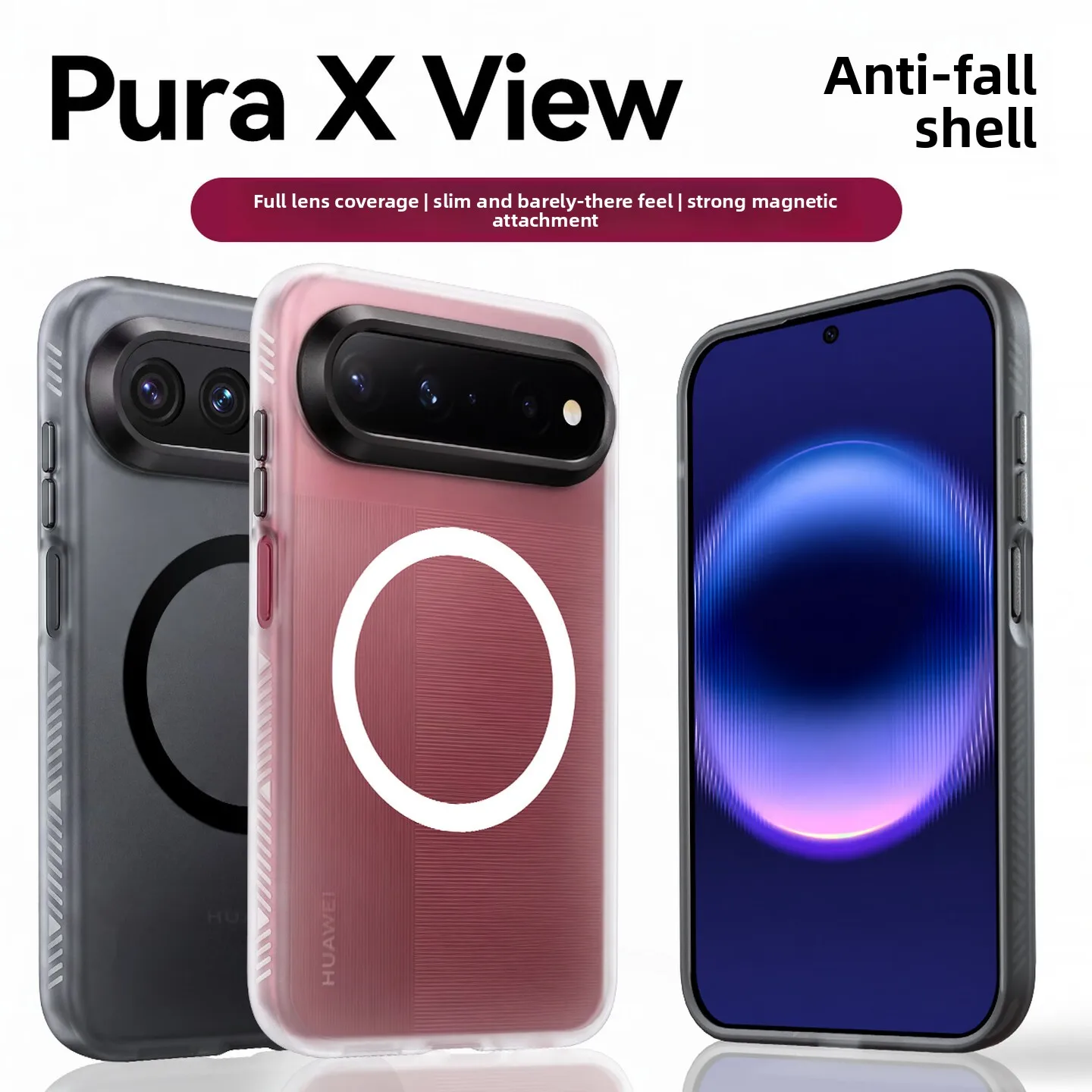 Matte Frosted Shield Translucent Magnetic Skin-Friendly Acrylic Armor Back Cover Case