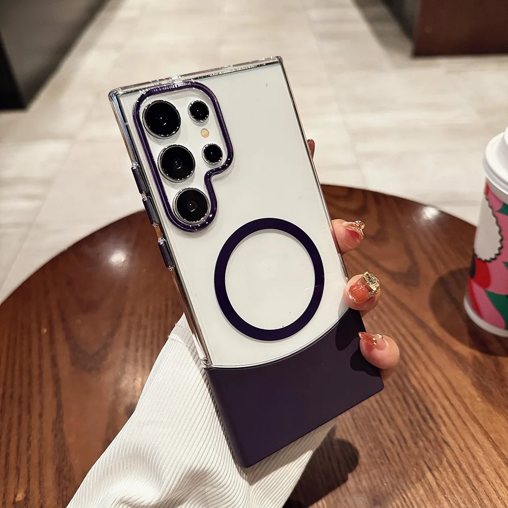 حافظة هاتف رفيعة للغاية 2 في 1 MagSafe لهاتف Galax...