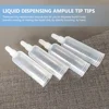50 Pcs Set Plastic Ampule Tips Replacement for Mini Dispensing Small Liquid Bottle Finger Protection 4