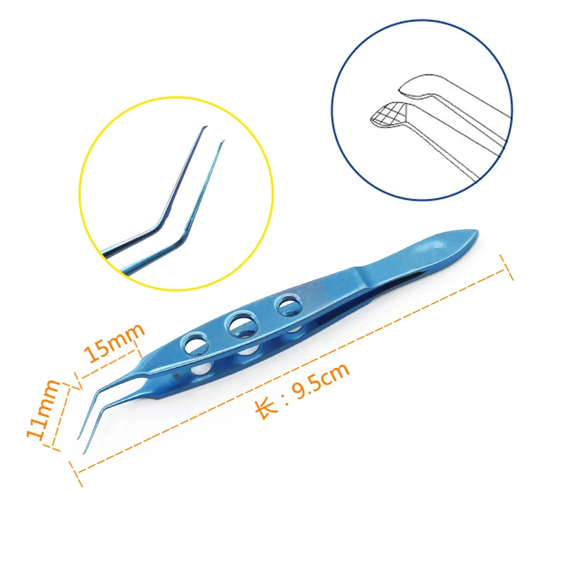 Titanium Nevyas Capsulorhexis Forceps Cystotome Shapped Tips