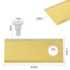 30Pcs Lawn Robot Blades Replacement Lawn Mower Blade for BIGMOW Diy Robot Cutting Machine and Tools 42.5*17.5*0.6Mm 3