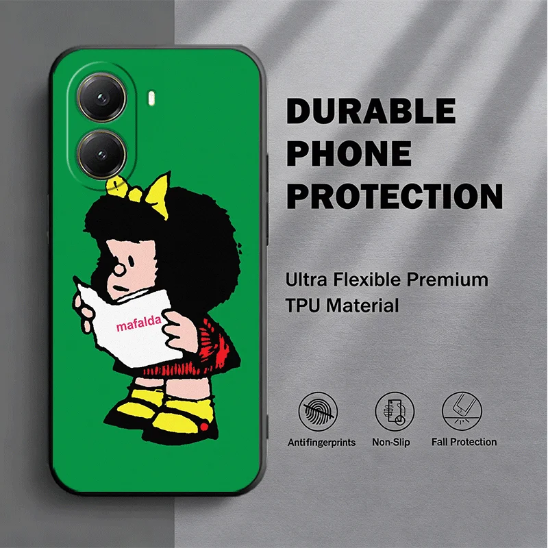 Mafalda Cartoon Cute Soft Phone Case
