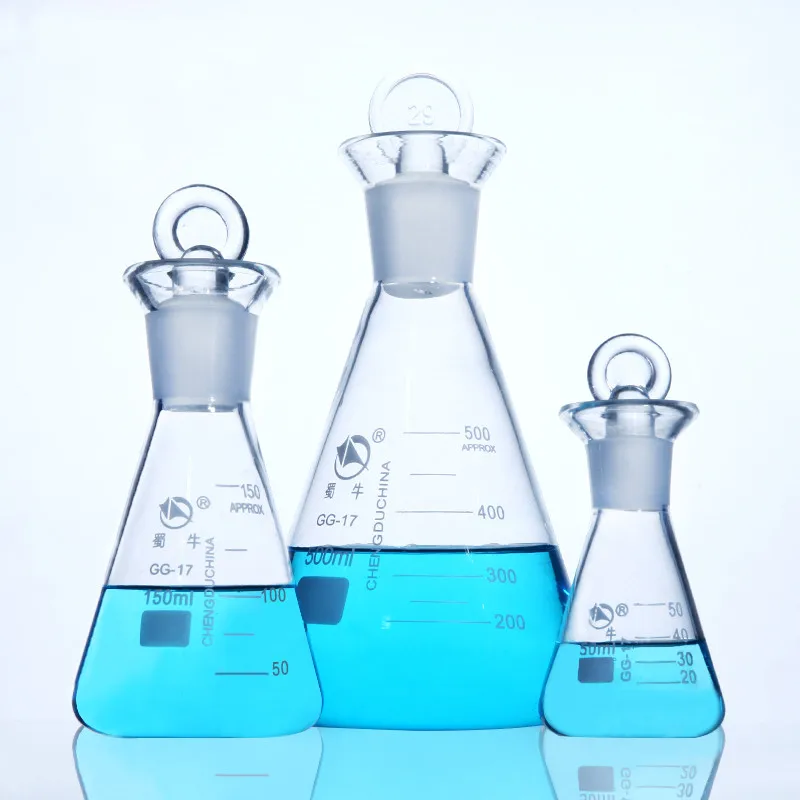 

1Pcs 50ml to 1000ml iodine number flask, iodine determination flask,Triangle iodine volumetric flask