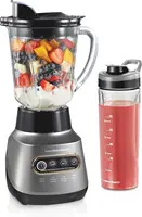 Wave Action Blender for Smoothies, StainlSteel Ice Sabre Blades, 40oz Glass Jar, 20oz Blend-In Portable Travel Jar, 800 Watts