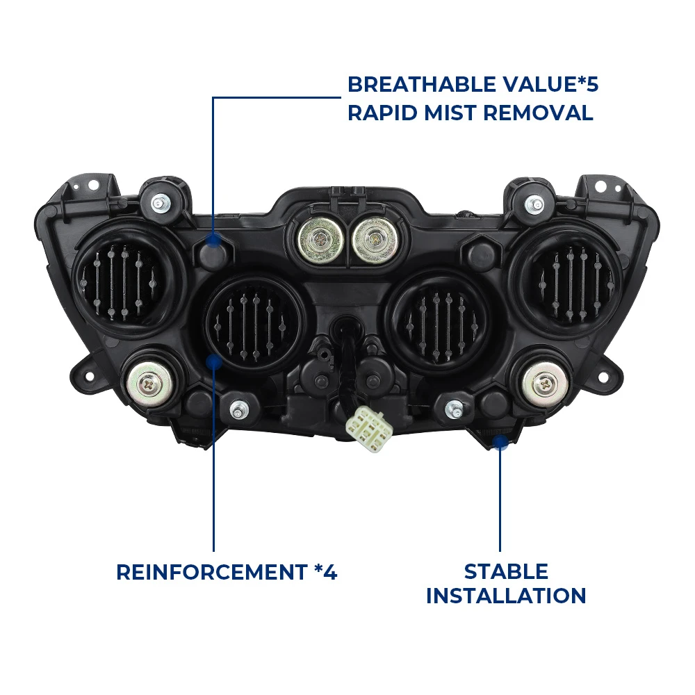 MT09 2017-2020 Scheinwerfer Motorrad Frontverkleidung Obere Nasenverkleidung Halterung Abdeckung Set Wasserdicht Für YAMAHA MT 09 MT-09 FZ09 – Detail 9