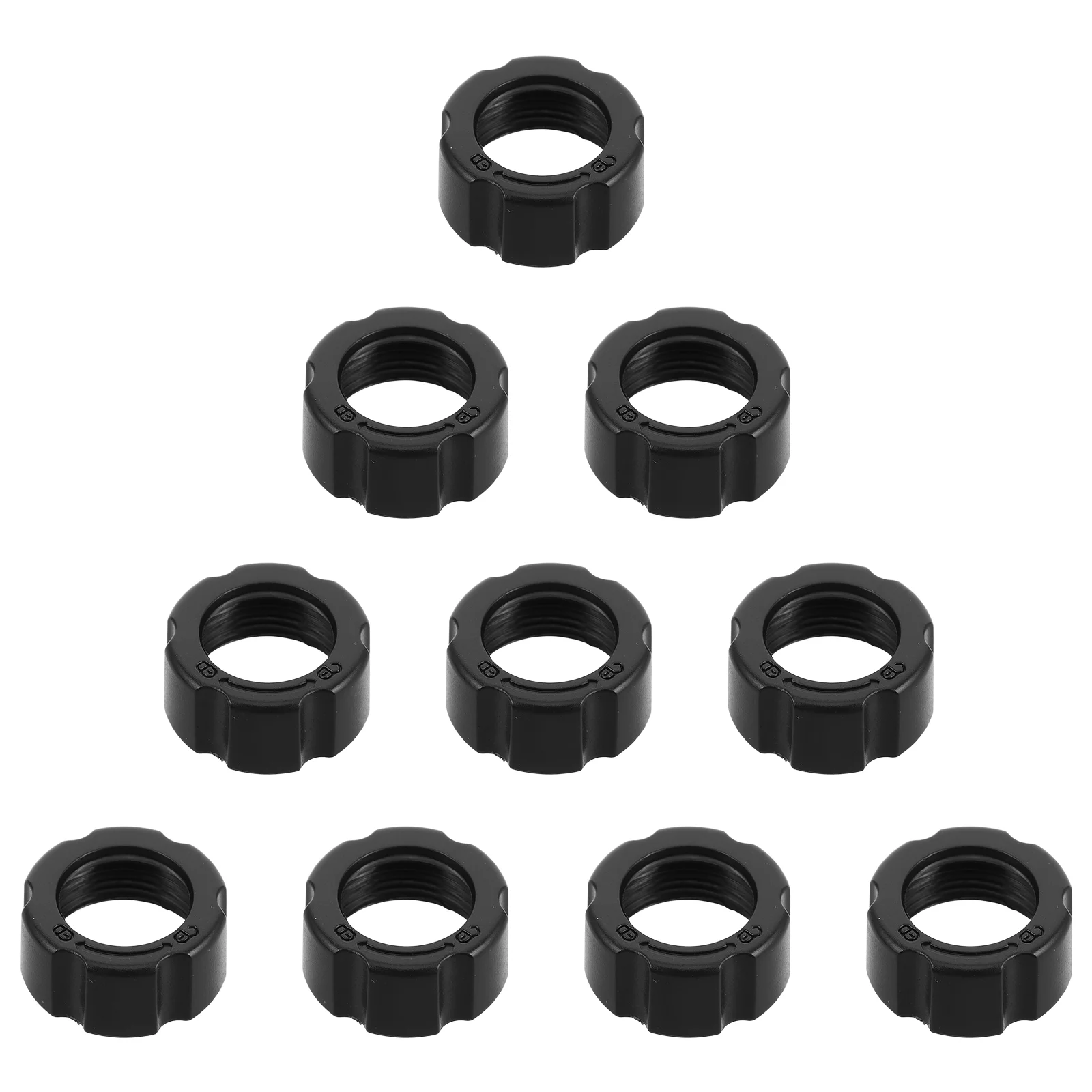 Ten Pcs Phone Mount Car Ball Joint Adapter Nut Screw On Bracket Holder Accessory Anti Slip Mat Fixing Rings Car Part Vehicle