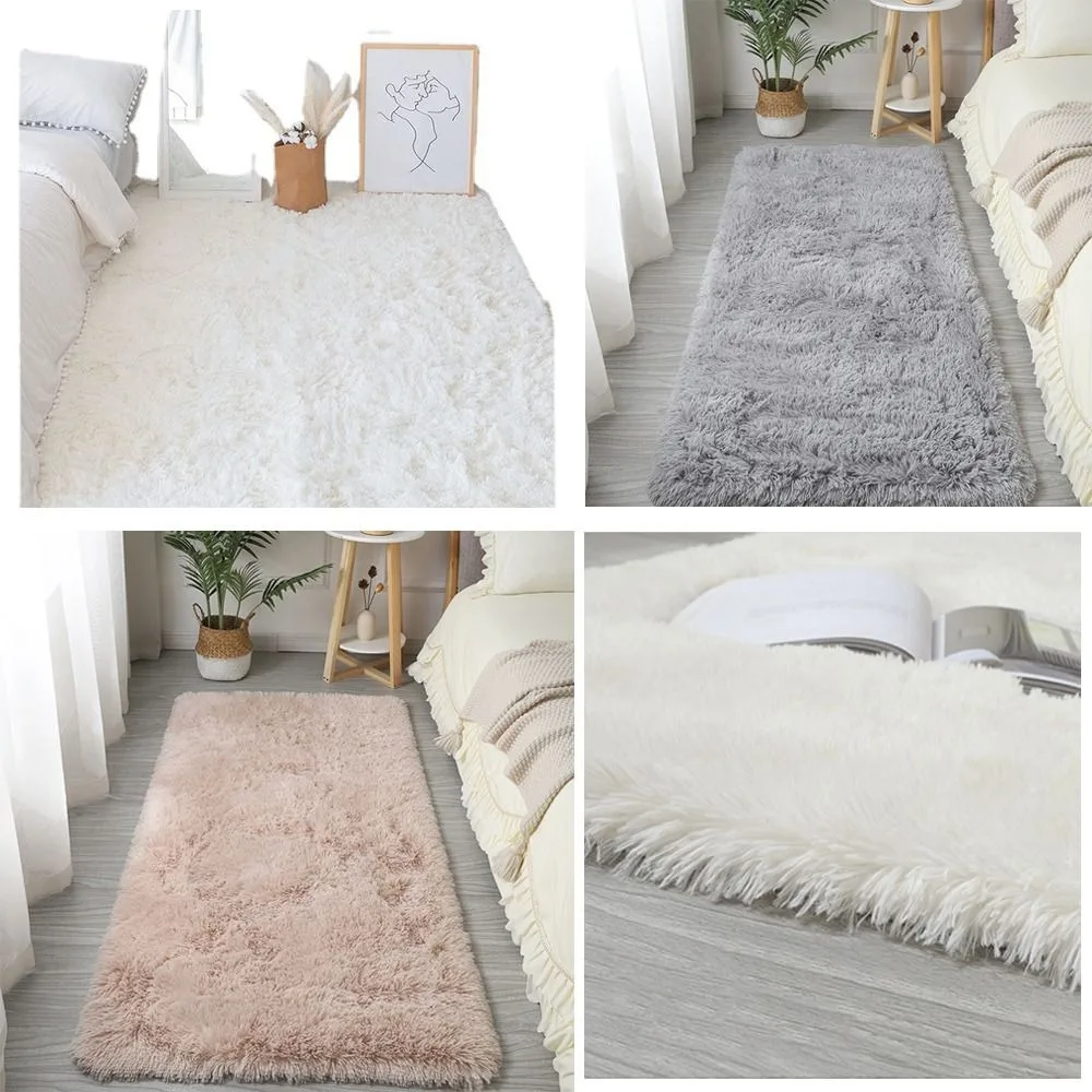Imitation Wool Bedside Rug 5