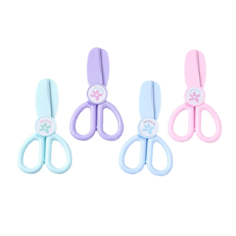 1pcs Child Safety Scissors Kindergarten Handmade Round Head Small Scissors for Paper Cross Stitch Scissors 5