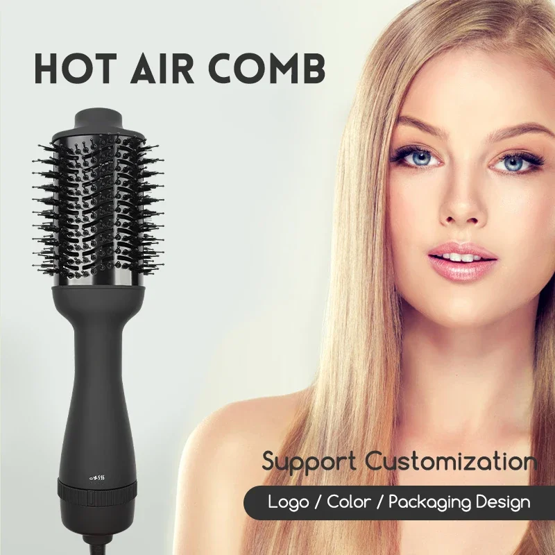 Cheap Price Manufacturer Multi Electric Brushes Professional Hot Air Combs Hair Dryer Brushes Straightener Comb Brush 2