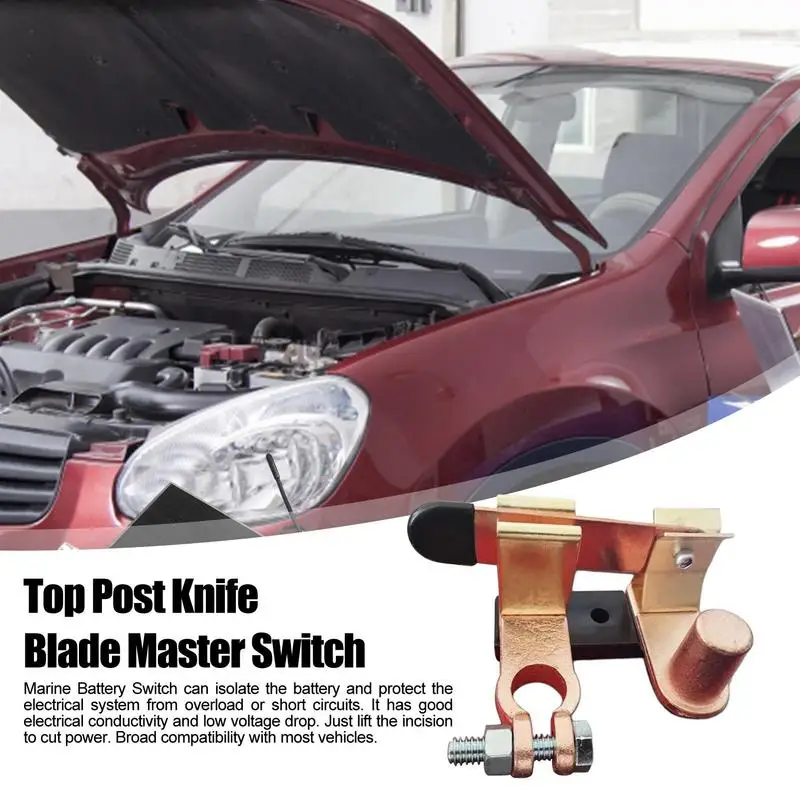 

Battery Disconnect Switch Car Battery Terminal Link Switch Quick Cut-off Disconnect Isolator Switch Car Truck Vehicle Accessorie