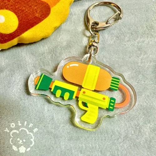 スプラトゥーン3-女の子のためのレーザー武器ペンダントキーホルダー