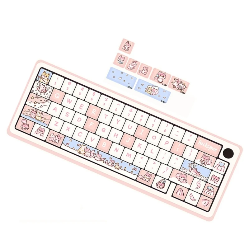 

74 Keys Animal Theme MDA Keycaps PBT 5 Sided Dye Sublimation for 61/64/68/78/84/87/96/98/104/108