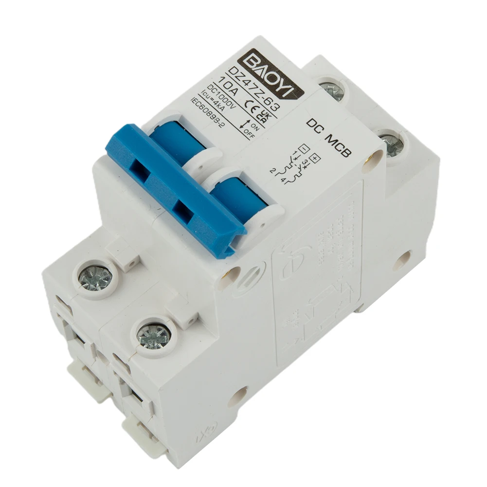 DC Miniature Circuit Breaker 2 Pole 1000V 32 Amp Isolator DC Disconnect