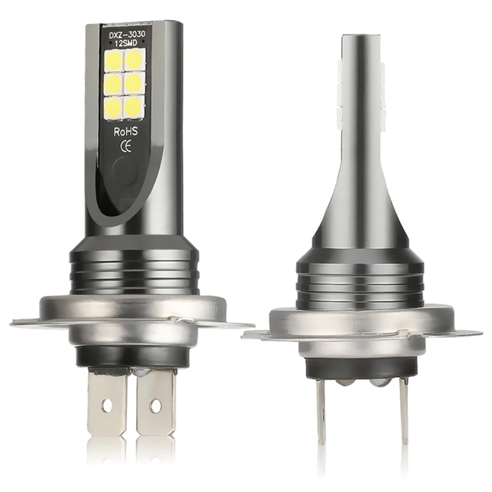 

2PCS H7 Car LED Headlights Bulbs 40W 1400LM 6000K Super Bright White Fog Lights Plug and Play High Beam Low Beam Car Lights