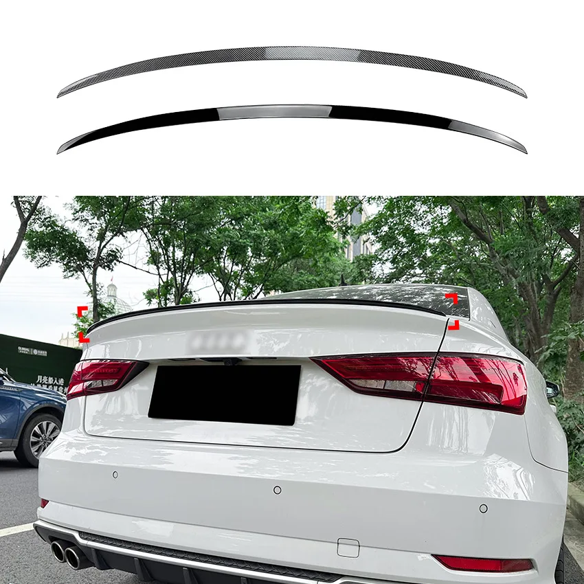 

For Audi A3 S3 8V Sedan 2014-2020 Car Rear Spoiler Lip Wing Trunk Roof Upper Lip Decklid Flap Tail Spoilers Wings Boot Cover