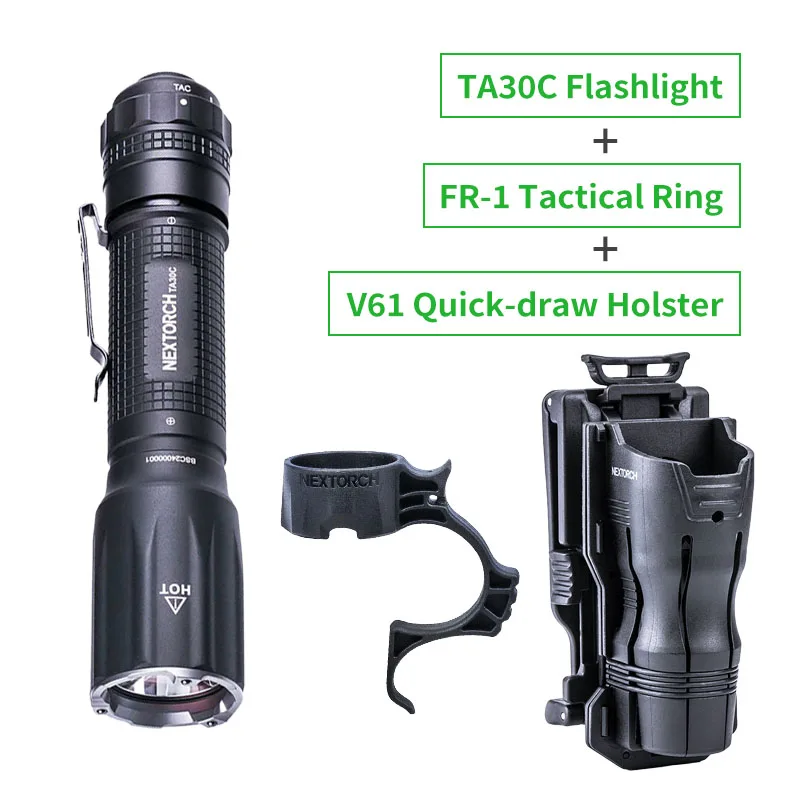 Nextorch TA30C Rechargeable Tactical Flashlight,1600 Lumens