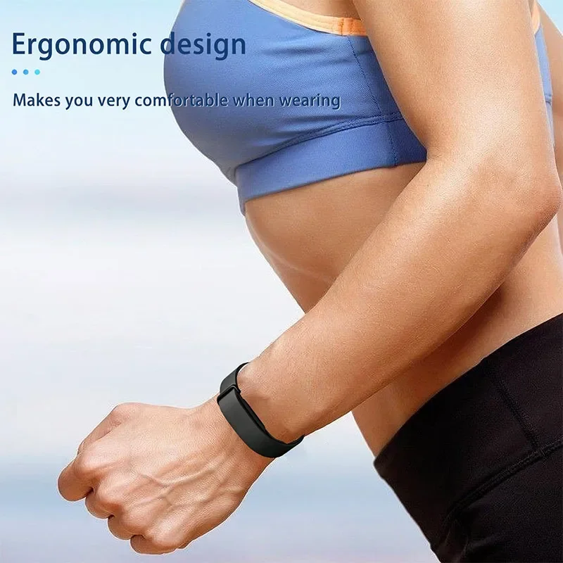 Waterproof Silicone Sports Band for Fitness - Adjustable, Replaceable, Multi-Purpose Everyday Wear
