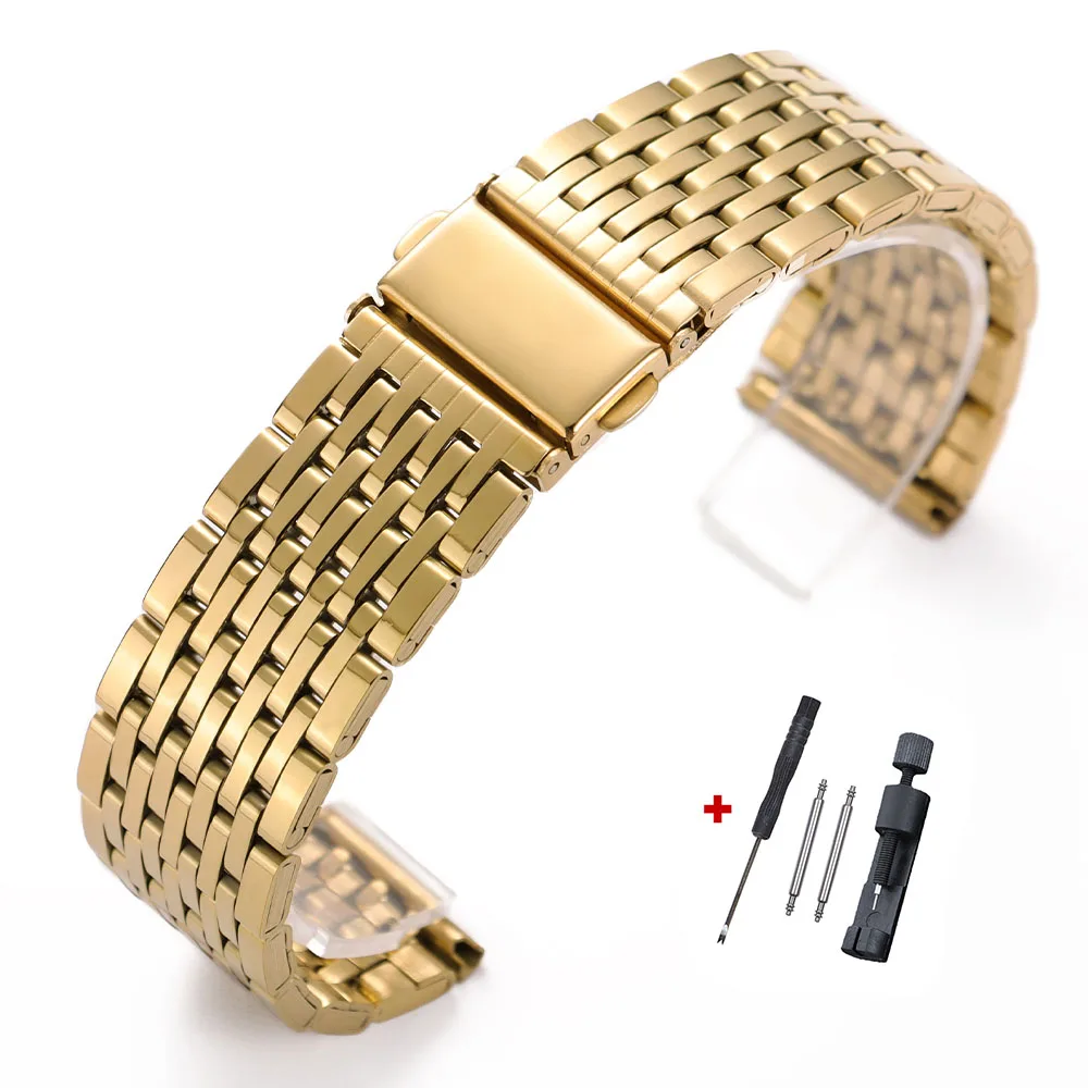 الفولاذ المقاوم للصدأ حزام (استيك) ساعة 18 مللي مت...