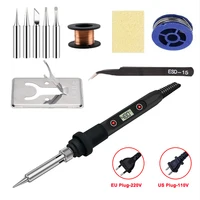 NEW Electric Soldering Iron 16IN1 80W LCD Digital Display 180-500 Adjustable Replaceable Head Soldering Iron Tin Pen Welding Kit - Image 2