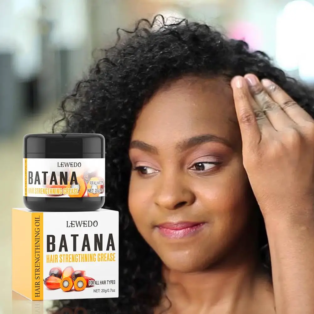 Natural Batana Oil Cream African Crazy Traction Alopecia Hair Break Care 20g Treatments Hair Batana Mask Anti Hair Cream