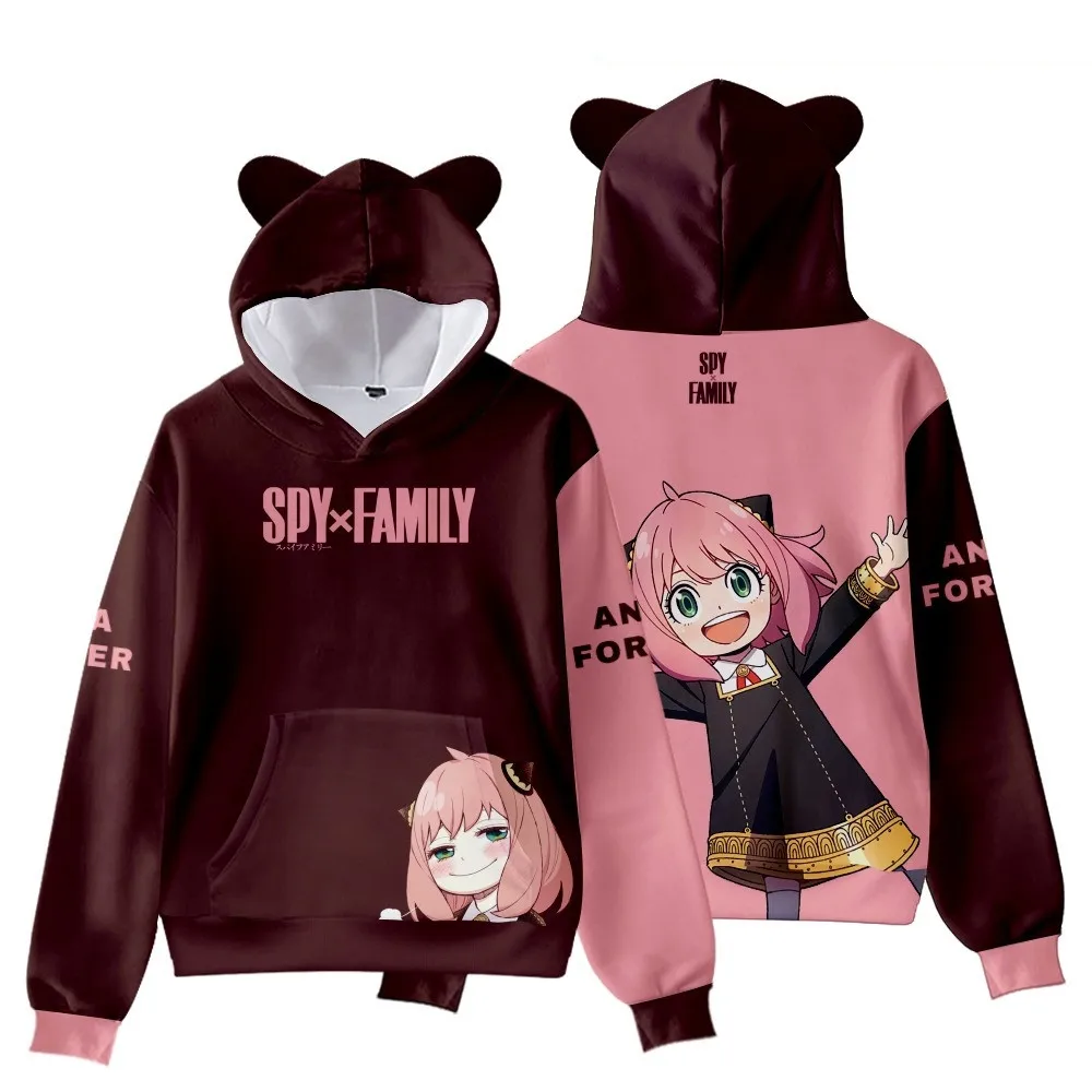 

3D Printed Sweatshirts Cartoon SPY X FAMILY Cosplay Costume Hoodies Anime Hooded Tops Harajuku Streetwear Hip Hop Women Hoodie