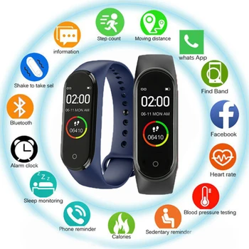 Health Smart Band Heart Rate Blood Pressure Monitor Sport Watch for Men Women Bracelet Smartwatch Waterproof Fitness Tracker M4 1
