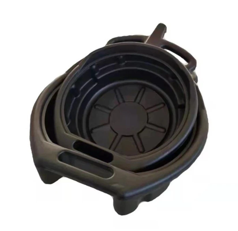 Car Wash Bucket 1pc 10L/15L Plastic Oil Drain Pan Wast Engine Oil Collector Tank Gearbox Trip Tray For Repair Car Fuel Fluid Change Tool